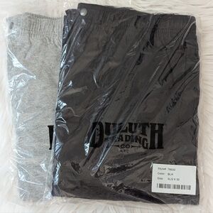 Duluth Trading Co Black and Gray Sweatpants